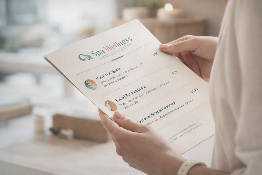 Desarrollo de menú de servicios