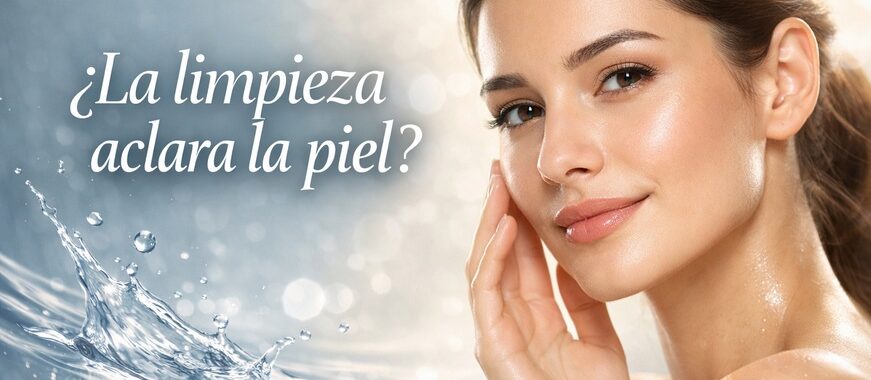 La limpieza aclara la piel