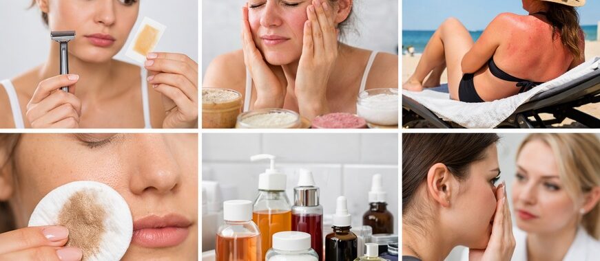 Qué no se debe hacer antes de una limpieza facial