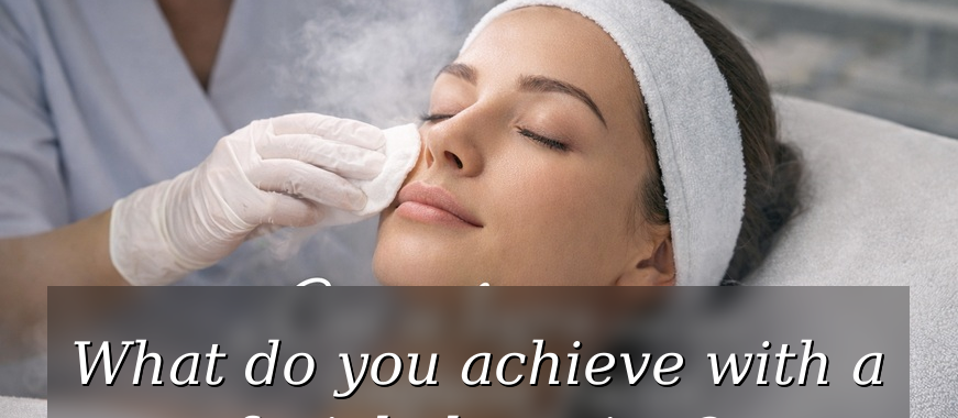 What do you achieve with a facial cleansing